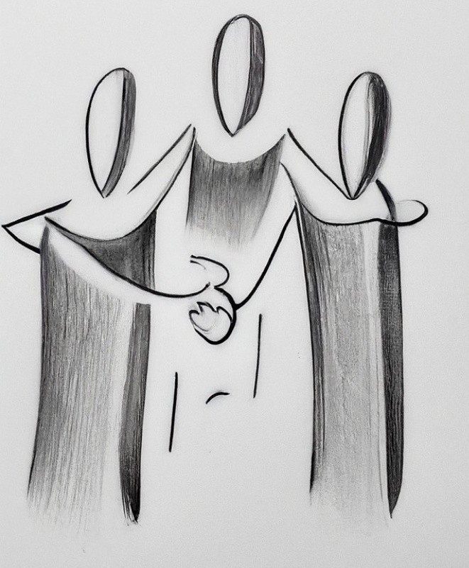 Zwei Menschen reichen sich die Hände